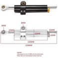 thumbnail image 2 of Black Motorcycle Steering Damper Double Tube Motorcycle Steering Damper For Suzuki, Anti-Shake Steering Pad, 2 of 5