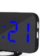 thumbnail image 2 of Reloj Led Digital Dual Snooze Mirror Reloj Despertador Hora Modo Nocturno Grande Eigraketly HA024230-03, 2 of 5