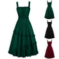 thumbnail image 1 of Sentmoon Robes de Cocktail pour Invitées de Mariage Sans Manches 2025 Robe à Col en V pour Filles Dos Nu Couleur Unie à Bretelles Spaghetti Combinaisons pour Femmes Chic d'Été Stylées pour Brunch de Fin de Semaine Vert TTG, 1 of 5