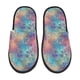 thumbnail image 1 of Balery blue pink colorful cracked texture Pantuflas de Casa de Felpa Silenciosas con Diseño Estampado, Zapatillas Cómodas Antideslizantes de Algodón para Interior-Large, 1 of 8
