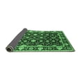 thumbnail image 2 of Ahgly Company Indoor Square Oriental Emerald Green Traditional Area Rugs, 7' Square, 2 of 4