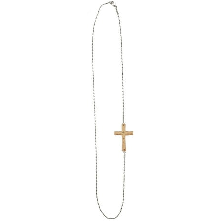 Faithful Cross - Ganz Faithful Impressions - Cross Necklace-Gold Cross/Silver Chain