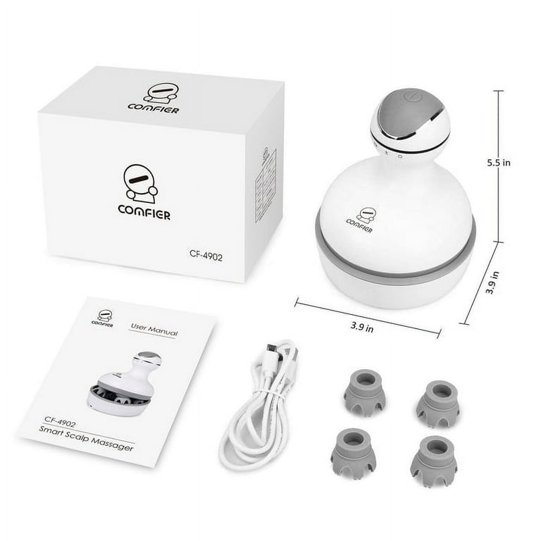 Comfier Cordless Electric Scalp Massager Hair Growth Deep Clean Stress Relax 4902 Gift Walmart