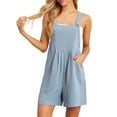 thumbnail image 4 of Cueply Rompers for Women Short Overalls Casual Summer Adjustable Strap Shorts Jumpsuit with Pockets, 4 of 7