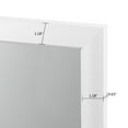 thumbnail image 6 of 55"*16" Full Length Over The Door Mirror Hanging Mirror for Bedroom Dorm Room White, 6 of 7