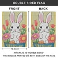 thumbnail image 4 of Happy Easter Day Garden Flag Linen Outdoor Flag Rabbit Farmhouse Spring Floral Yard Flags Double Sided House Flag for Home,indoor ,12.5''×18''in., 4 of 4