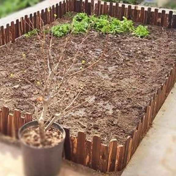 Worgeous 1 Set Garden Lawn Edging Border for Protecting Stones and Gravel 47.2x11.8x0.5in