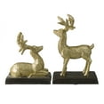 thumbnail image 4 of Northlight Reindeer Glittered Christmas Stocking Holders - 8.5" - Gold - Set of 2, 4 of 5