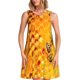 thumbnail image 1 of Disketp Bees on Hive Honeycomb para Vestido sin Mangas para Mujeres, Vestidos de Verano para Mujeres, Casual y Holgado para la Playa, 1 of 7
