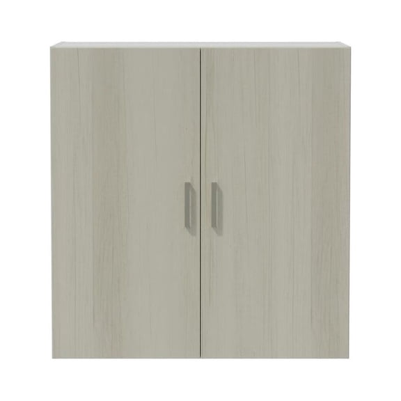 Safco Mirella 38"H Modern Wood Storage Cabinet in White Ash Finish