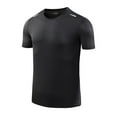 thumbnail image 2 of Men's Fashion Short Sleeve T Shirt Loose Fit Running Gym Workout Athletic Activewear Casual Summer Top Comfortable Breathable Tee Mens Casual Crew Neck Basic Tees, 2 of 9