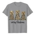 thumbnail image 6 of larppty Merry Christmas Shirts for Women Xmas Tree Shirt Top Short Sleeve Casual Graphic Print T Shirt (Grey, 3XL), 6 of 6
