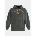 thumbnail image 2 of No Boundaries All Gender Oversized Graphic Fleece Hoodie Sweatshirt, Men's and Big Men’s, 2 of 5