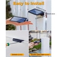 thumbnail image 3 of PENGX 4 Pack Fence lights Solar Powered  Christmas Limited Edition Solar Fence Lights LED  Solar Lights for Outside  Solar Wall Lights for  Deck  Step  Porch  Wall Fence, 3 of 7
