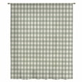 thumbnail image 2 of Sage Green Plaid Sheer Curtains 54 Inches Long, Gingham Checked Minimalist Modern Light Filering Curtains, Breathable Simi Curtain Privacy Drapes for Kitchen Bathroom Nursery Small Window Treatment, 2 of 9