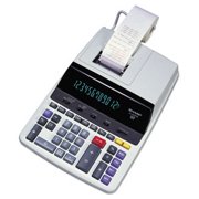 Angle View: Sharp Two-Color Printing Calculator, 12-Digit Fluorescent