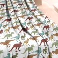thumbnail image 3 of White Dinosaur Silhouette Pattern Blanket,Comfortable Soft Lamb Wool Throw Blanket,All Season,Warm Lightweight Blankets for Sofa Bed Couch Living Room Chair,60"x80", 3 of 4