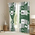 thumbnail image 3 of Manfei Safari Moose Curtains Pack of 2 (42x84 Each),Jungle Animal Deer Curtains BlackoutGreen White Bedroom Curtains For Boys Teens,Microfiber Bedroom Decor, 3 of 6