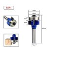 thumbnail image 2 of 4-teeth R1 Round Over Router Bit, Corner Rounding Edge Trimming Router Bit Woodworking Milling Cutter Tool Radius (r1)(1pc, Blue), 2 of 5
