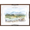 thumbnail image 5 of Art.com Mountain Watercolor III Art Print by Ethan Harper, Brown Frame Wall Art, 29" x 21", 5 of 5