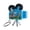 Blue, variant on Portable Hand Crank Projector Keychain, Purple Color with Cartoon Rabbit Design, Compact Size for Kids Play, Bag Decoration, Daily Carry