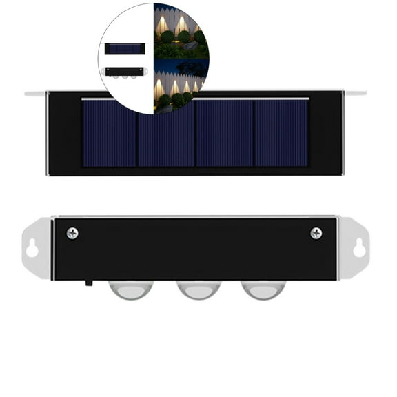 WNFJR Solar Outdoor Wall Light - Weatherproof & Durable Design, Efficient Solar Charging, Versatile Decorative Garden & Patio Lamp