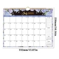 thumbnail image 3 of 18-Month 2026 English Wall Calendar with Daily Planner and Holiday Dates for Home, Office, and School Use, 3 of 9