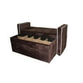 thumbnail image 4 of ORE International Banc de Rangement pour Chaussures 22 Pouces, Suède Marron, 4 of 4