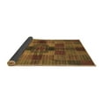 thumbnail image 2 of Ahgly Company Indoor Round Checkered Brown Modern Area Rugs, 7' Round, 2 of 4