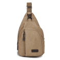thumbnail image 1 of Canvas Sling Bag Crossbody Backpack Hiking Daypack Rucksack for Men Women Outdoor Cycling Travel, 1 of 5