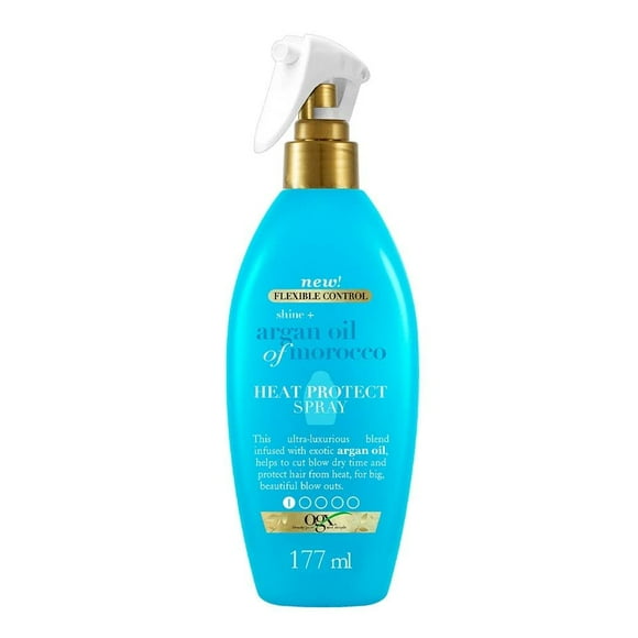 Spray termo protector Ogx con aceite de argán y morocco 177 ml