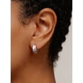 thumbnail image 3 of ChicSilver Solid 925 Sterling Silver Chunky Hoop Earrings for Women Hypoallergenic Thick Huggie Earring Wide Hoops Everyday Hoop Earrings, 3 of 9