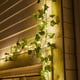 thumbnail image 5 of KAKOWELY Guirnalda de luces solares de ratán con hojas, luces de hadas para jardín, exteriores, hogar, césped y patio., 5 of 5