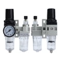 thumbnail image 2 of Water Oil Separator, Compressed Air Filter Regulator Standard Sizes High Accuracy With Pressure Gauge For Pneumatic Systems For Automation Equipments G1/4,G3/8,G1/2,G3/4,G1, 2 of 8