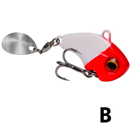 1Pcs Rotating Jig Metal VIB Spoon Spinner Fishing Lures 6g-28g Vibration Hard Bait For Bass Pike Winter Ice Fishing Tackle