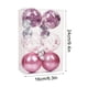 thumbnail image 3 of Wmhnj Juego de 6 adornos navideños para rbol con bolas colgantes de plstico irrompibles de 8 cm para fiestas navideñas en interiores, 3 of 7
