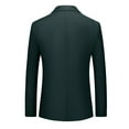thumbnail image 6 of cllios Men's Sport Coats & Blazers Solid Tuxedo Blazers Jacket Business Formal Suits Slim Fit One Button Blazers Wedding Party Homecoming Suits for Men Big and Tall, 6 of 7