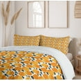 thumbnail image 6 of Ambesonne Fruits Duvet Cover Sets, Summer Apricot Branches Art, 2-King, Orange and Dark Teal, 6 of 7