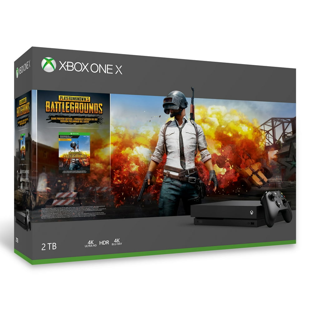Microsoft Xbox One X 2TB SSD PUBG Bundle with Wireless Controller and