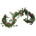 thumbnail image 2 of Cedar Garland and Artificial Pine Greenery Realistic for Christmas Holiday Winter Decoration, Outdoor Indoor Garland for Stairs Mantle Fireplace Porch Table Wall Home Decor, 2 of 6
