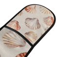thumbnail image 4 of Yayeee Double Oven Mitt Kitchen Heat Resistant Baking 35" x7" Quilted Glove, Purple Seashell, 4 of 6