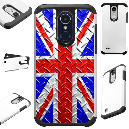 For Alcatel 7 Folio | T-Mobile Revvl 2 Plus Case Hybrid TPU Fusion Phone Cover (UK Flag (Best Mobile Operator Uk)