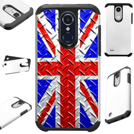 Father Christmas Phone Number Uk FusionGuard Phone Case Cover For LG Stylo 4 | Stylo 4 Plus | Q Stylus Q Plus Q Alpha (UK Flag Crosshatch) ()