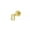 A - Baguette Clear Stone, variant on Gold-plated Sterling Silver Labret Lip Monroe Tragus Nose Ear Earring Stud A4412-B - Round Clear Stone-1 piece