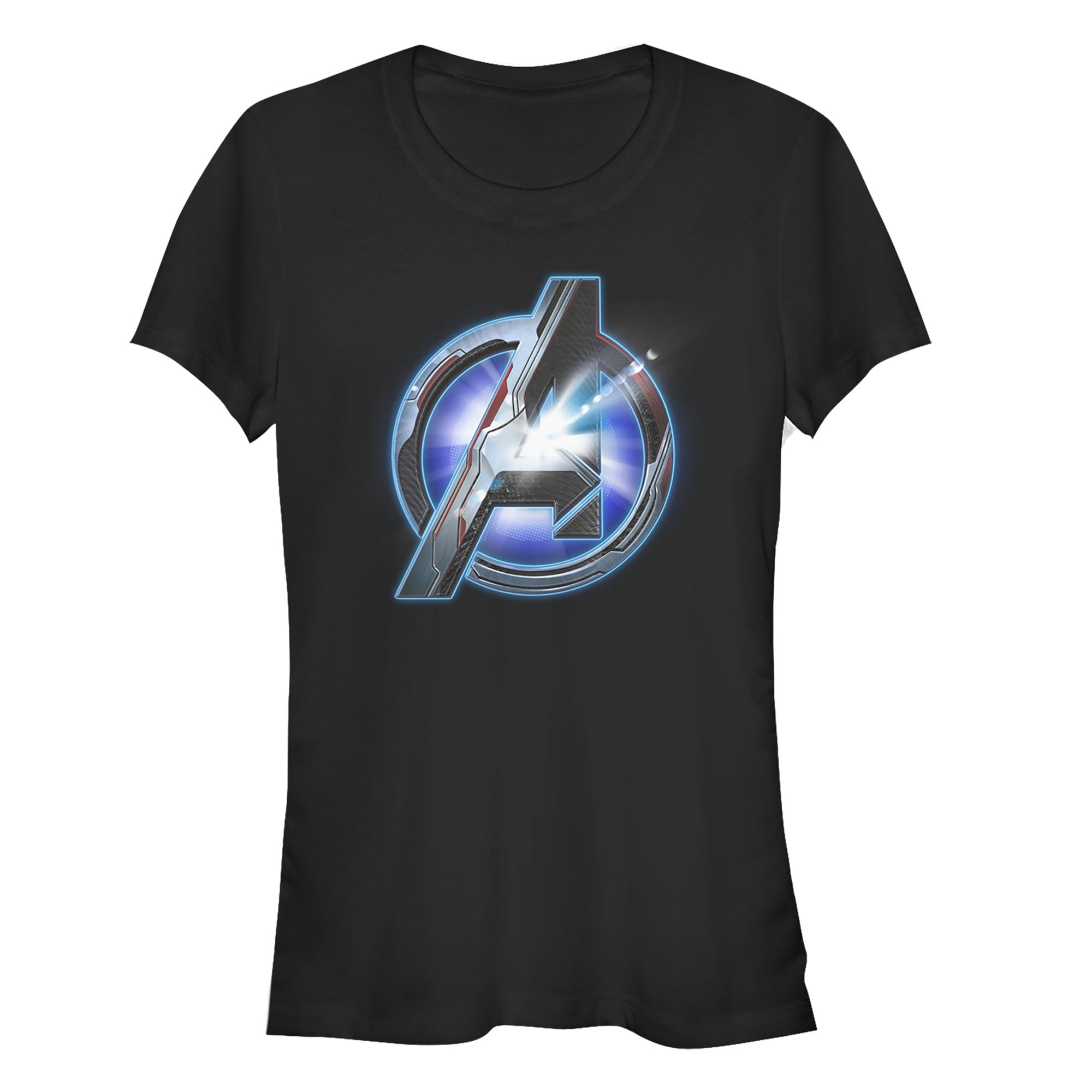 Junior's Marvel Avengers: Endgame Arc Reactor Logo Graphic Tee Black Medium