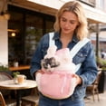 thumbnail image 4 of BotaniNest Cat Double Pocket Cat Front Pack Carry For Warm Travel For And Cats Backpack, 4 of 6
