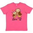 thumbnail image 3 of Inktastic My Auntie Loves Me- cute owl family Youth T-Shirt, 3 of 5