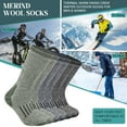thumbnail image 3 of KOITHOT 3 Pack Merino Wool Socks for Men & Women, Thermal Boot Warm Hiking Socks, 3 of 6