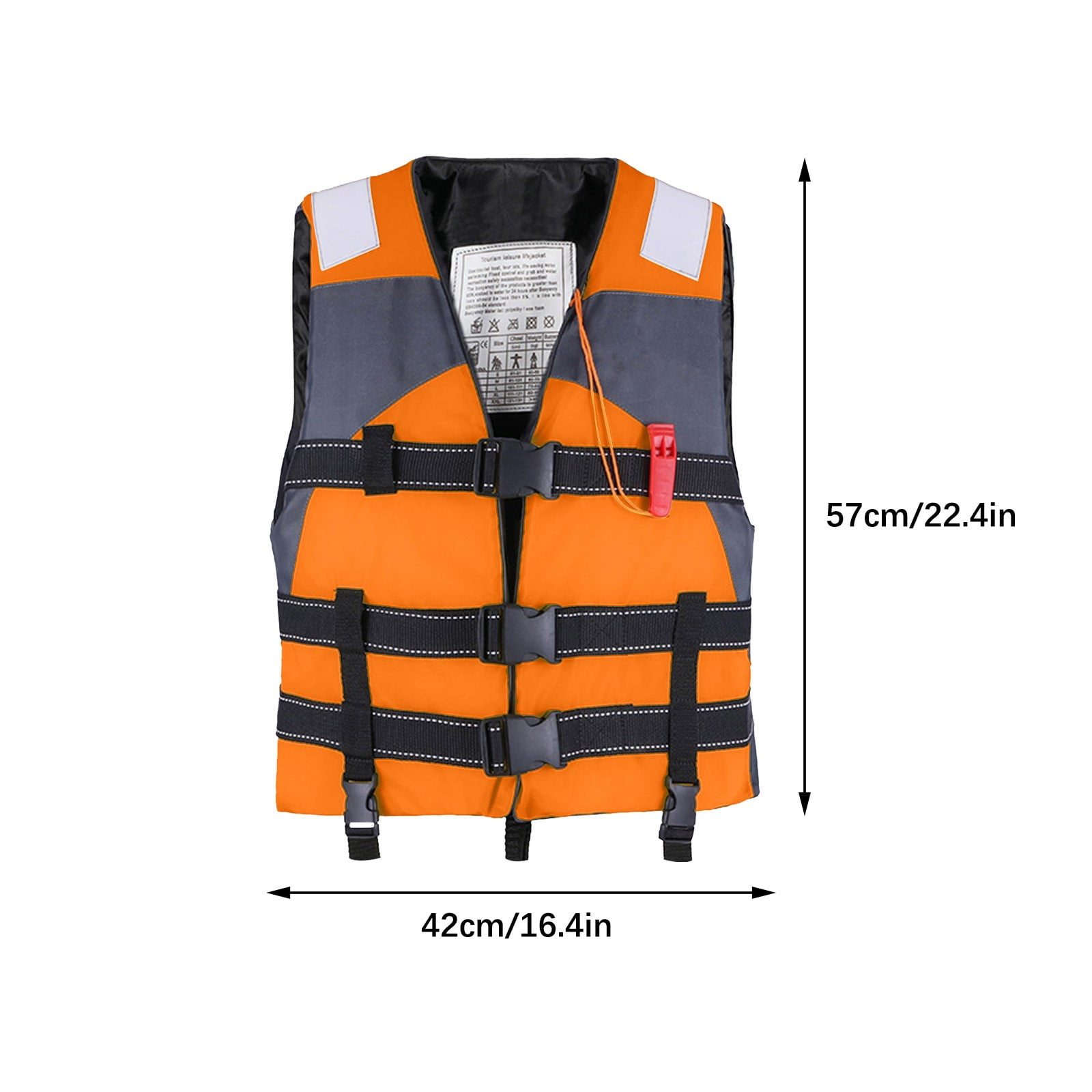 FastXmas Adult Swim Vest, Buoyancy Life Jacket with Adjustable Crotch Strap, Lightweight Swimming Training Toddler Floaties Swimming Aid Boating Vest for Outdoor Watersports Fishing Fit for 88-164 lbs