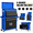 Blue, variant on Rolling Tool Chest with 8 Drawers, Multifunctional Steel Toolbox Organizer, Tool Storage Cabinet with Detachable Topbox, Garage Tool Cart w/Universal Weels,Hanging Box, Hooks, DIY Anti-slip Mat